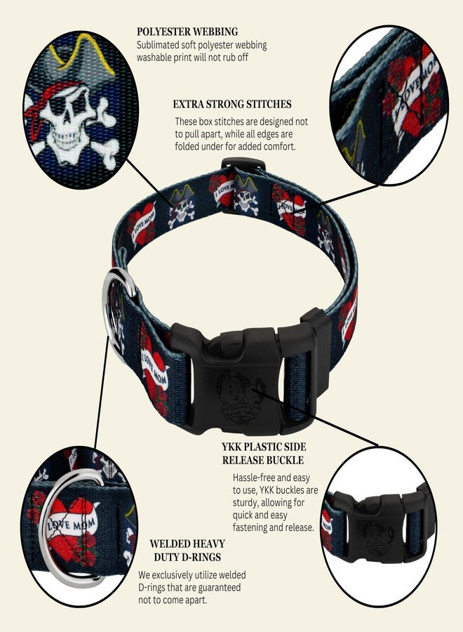 كانتري بروك ديزاين طوق كلب فاخر من Country Brook Petz - مكتوب عليه "أحب أمي" - من مجموعة Attitude التي تتميز بتصاميم جريئة (1 بوصة، متوسط) - Image 4